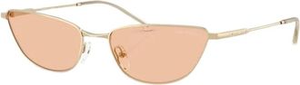 Emporio Armani Cat-eye Zonnebril - Dames - Zonnebrillen - Geel - 55 MM - Accessoires
