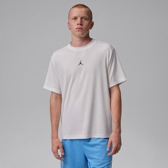 Nike Jordan Mens Jordan Sport Essentials Dri-FIT Short-Sleeve Top in White | IF0882-100