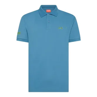 Sun 68 Heren, Tops, Blauw, Maat: L Katoen