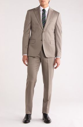 Calvin Klein Taupe Wool Blend Suit at Nordstrom Rack, Size 44 Regular