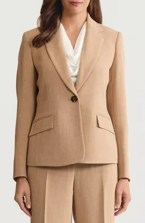 Kasper One-Button Jacket in Soft Sand at Nordstrom Rack, Size 16P