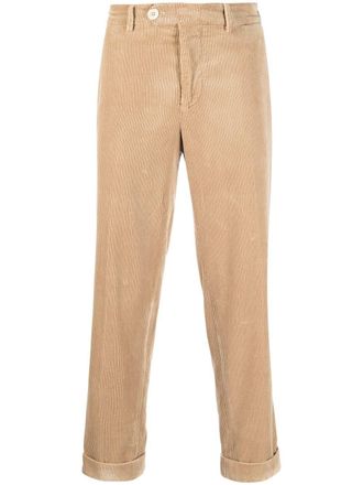 Brunello Cucinelli Pantaloni a coste crop - Toni neutri