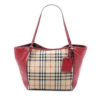 Burberry Pre-owned Burberry Small Haymarket Check Canvas and Leather Canterbury Tote W7BS1R48XUREC0VH