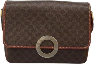 Celine Pre-owned Cross Body Bags, female, Brown, Size: ONE SIZE Pre-owned Vintage macadam shoulder bag