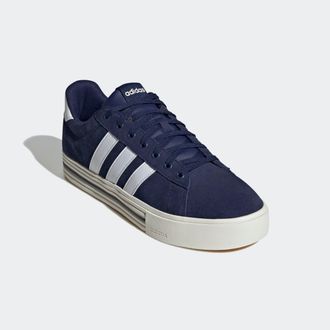 adidas Sneaker ADIDAS SPORTSWEAR DAILY 4.0, Damen, Gr. 42,5, blau (dunkelblau, cloud wei&szlig;, sanftes wei&szlig;), Leder, Synthetik, Schuhe Sneaker