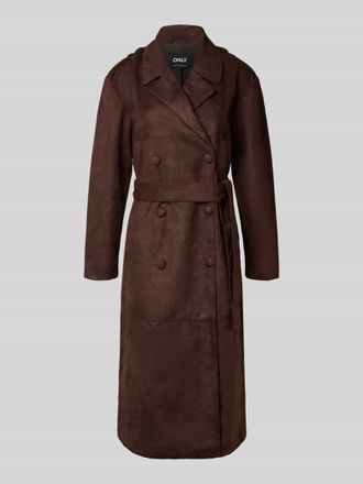 Only Regular Fit Trenchcoat IN Wildleder-Optik Modell BINE in Schoko, Gr&ouml;&szlig;e M
