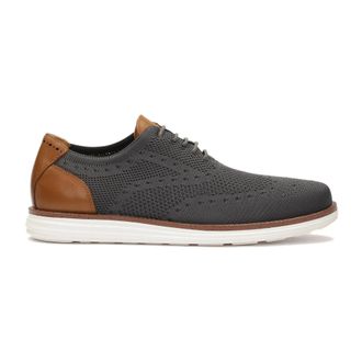 Kazar Grijze stoffen halfschoenen - Heren - Veterschoenen - Grijs - 46 EU - Schoenen
