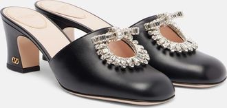 Valentino Garavani Sandali Adamantine 60 in pelle con cristalli