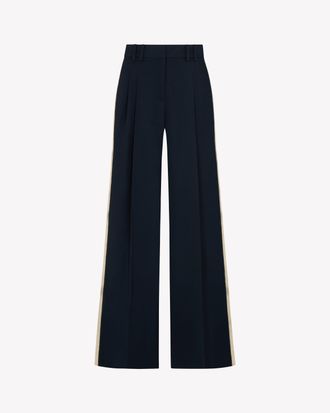 Serena Bute Twill Serena Trouser - Navy Blue