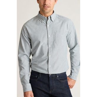 Bonobos Everyday Slim Fit Stripe Cotton Button-Down Oxford Shirt in Dexter Oxford Stripe at Nordstrom, Size X-Large