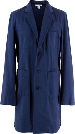 Comme Des Gar&ccedil;ons Comme Des Garcons Navy Unlined Longline Trench Coat