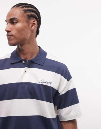 Carhartt Work in Progress Delray - Polo blu a righe