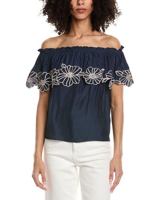 Ramy Brook Cairo Short Sleeve Top