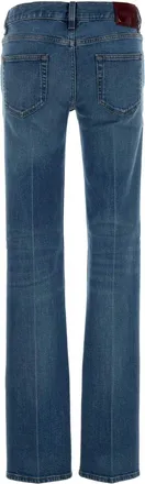 Gucci Womens Jeans Denim Stretch Blue Fabric