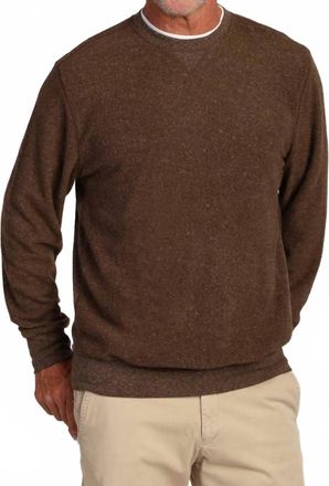 True Grit Vintage Long Sleeve Sweatshirt In Brown