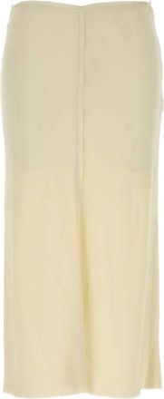 Ami Stretch Viscose Rok - Dames - Midirokken - Wit - XS - Rokken