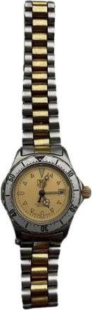 Tag Heuer Pre-owned Roestvrijstalen Horloge - Dames - Vintage Horloges - Beige - ONE Size - Vintage