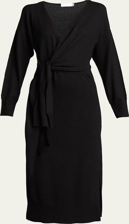 SIMKHAI Skyla Loungewear Knit Wrap Dress