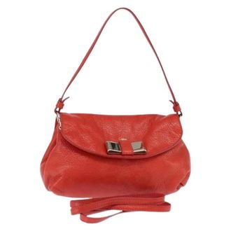 Chlo&eacute; Pre-owned Cross Body Bags, female, Red, Size: ONE SIZE Pre-owned Shoulder Bag