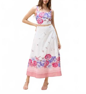 Cleobella Camellia Shea Ankle Skirt In White