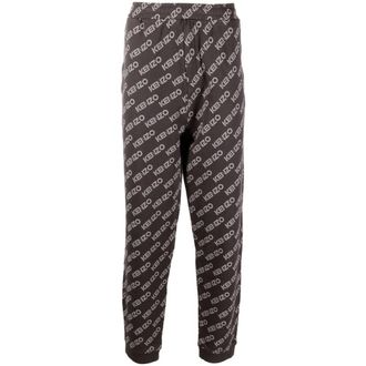 Kenzo Sweatpants, male, Black, L, Monogram Jogging Bottoms
