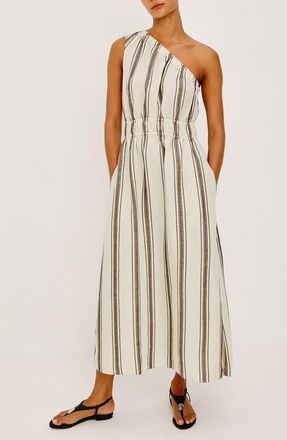 Rails Selani Stripe One-Shoulder Maxi Dress in Sequoia Stripe at Nordstrom, Size Xx-Large