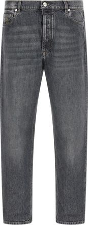 Brunello Cucinelli Grey Mid Rise Jeans