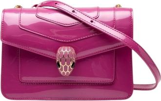Bulgari Pre-owned Cross Body Bags, female, Pink, Size: ONE SIZE Pre-owned Serpenti Forever Crossbody Bag