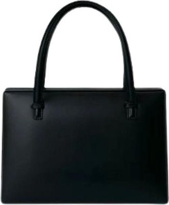 Loewe Pre-owned Handbags, female, Black, Size: ONE SIZE Pre-owned Leather Handbag