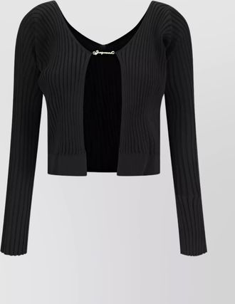 Jacquemus ribbed long-sleeve knit cardigan