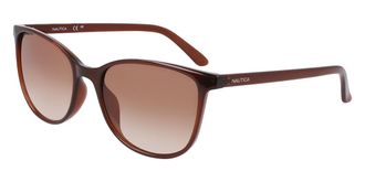 Nautica N2243S 210 Womens Sunglasses Brown Size 56