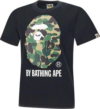 A Bathing Ape ABC Camo T-Shirt - Heren - T-shirts - Zwart - 2XL - Katoen - Tops