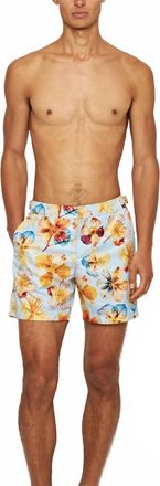 Orlebar Brown Bulldog Oshibana Swim Shorts In Spring Water Luxe