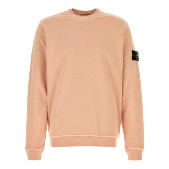 Stone Island Sweatshirts, male, Pink, Size: 2XL Stone Island Sweaters Pink