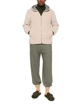 Herno Beige Textured Hood Jacket