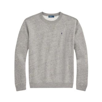 Ralph Lauren Grijze College Sweater met Ronde Hals - Dames - Sweatshirts & Hoodies - Grijs - Maat: L Katoen
