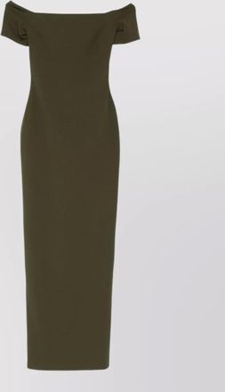 Solace London off-shoulder short-sleeve maxi dress