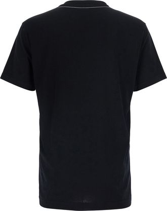 Dolce & Gabbana Mens T-Shirt Crew Neck Black Cotton T-Shirts And Polos