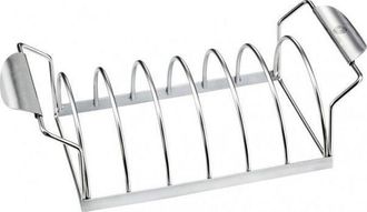 GEFU Gefu Soporte Para Costillas De Cerdo Plateado Acero Inoxidable