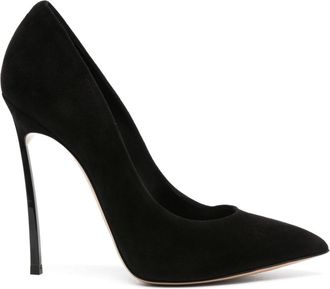 Casadei 100mm Scarlet pumps - women - Suede - 39 1/2 - Black