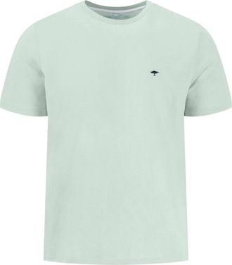 Fynch-Hatton T-Shirt FYNCH-HATTON, Herren, Gr. 4XL, mint, Jersey, Obermaterial: 100% Baumwolle, bestickt, unifarben, normal h&uuml;ftbedeckend, Rundhals, Shirts T-Shirt