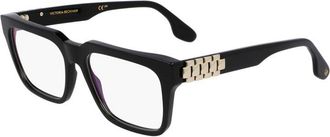 Victoria Beckham Eyeglasses Rectangle Full Rim, Black Frame And Clear Demo Lenses Lens Vb2667001