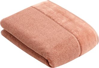 Vossen Badetuch »Pure« Baumwolle & VEGAN, mit eleganter Veloursbordüre