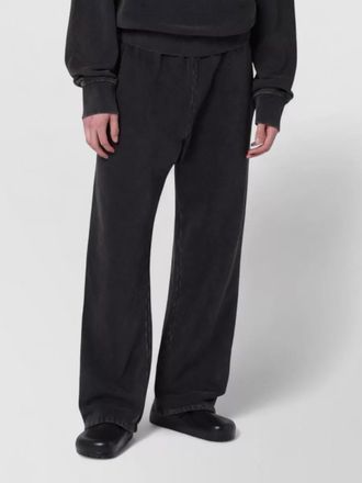 Entire studios cotton jogging trousers wide leg pockets