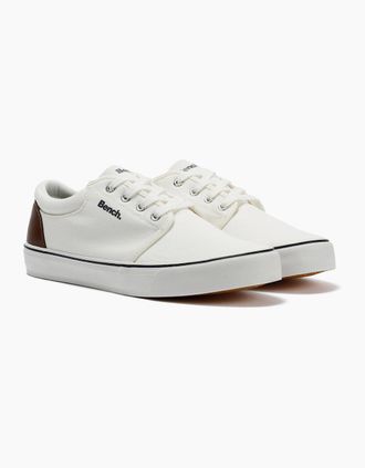 Bench Mens Bench Donnie Canvas Mens White Trainers - Size: 11
