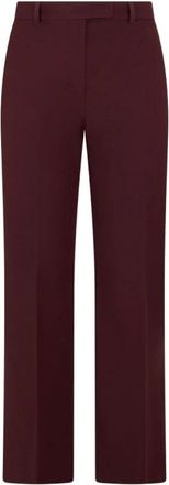 Max Mara Umanita Slim Trousers - female - Max Mara - Straight Trousers - Red - 2XS - Trousers