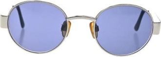 Chanel Pre-owned Metalen Zonnebril - Dames - Vintage Accessoires - Blauw - ONE Size - Vintage