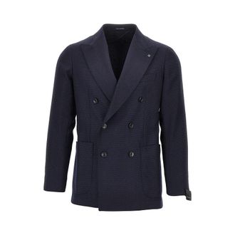 Tagliatore Virgin wool double-breasted jacket Man 46