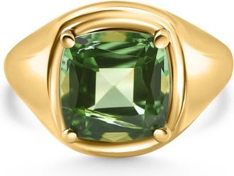 Pompeii3 Ansley Peridot 4Ct Ring 14k Yellow Gold Size: 6