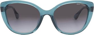 A|X Armani Exchange Grey Gradient Cat Eye Ladies Sunglasses AX4111SU 82908G 54